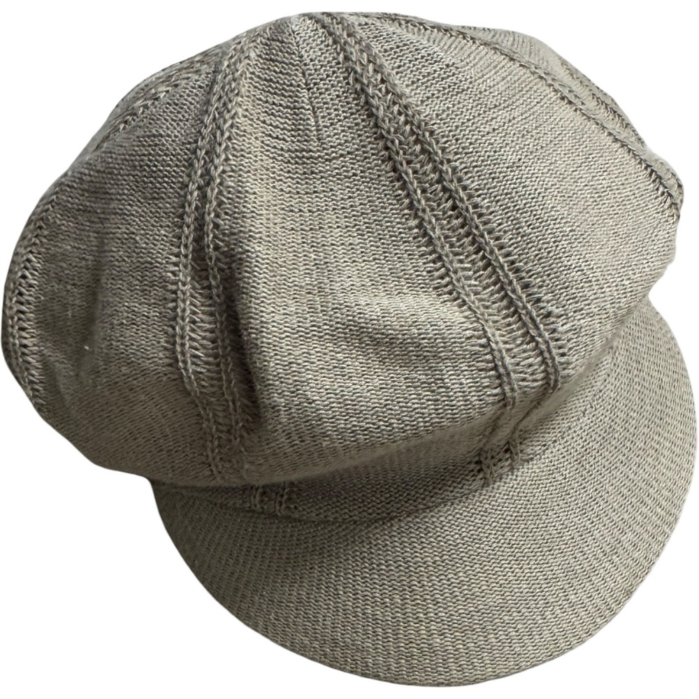 Liz Claiborne Women Knit Newsboy Cap Baker Boy Hat Tan One‎ Size